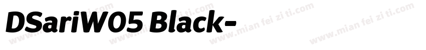 DSariW05 Black字体转换
